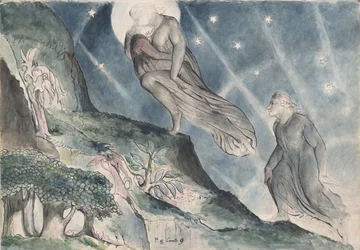 Lucia trägt Dante im Schlaf, Illustration zur Göttlichen Komödie von Dante Alighieri, 1824-27